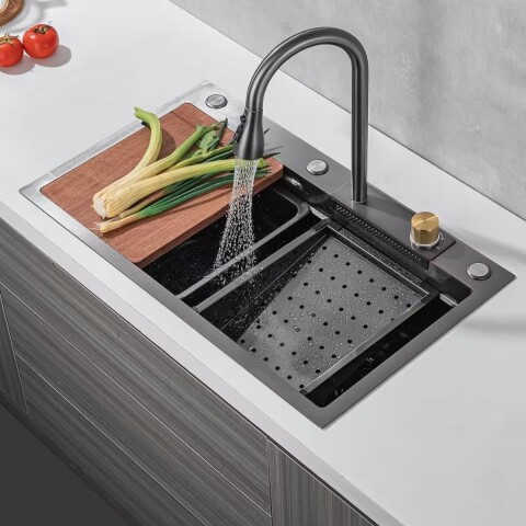 Pileta de cocina DREAM Plus C/grifo 75x45 DMC Pileta De Cocina Dream Plus C/grifo 75x45 Dmc