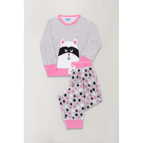 Pijama racoon Gris