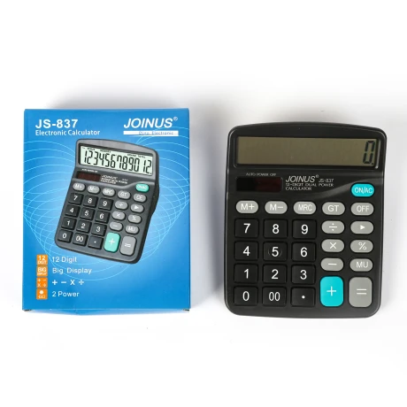 CALCULADORA DE ESCRITORIO 12 DIGITOS JS837 CALCULADORA DE ESCRITORIO 12 DIGITOS JS837