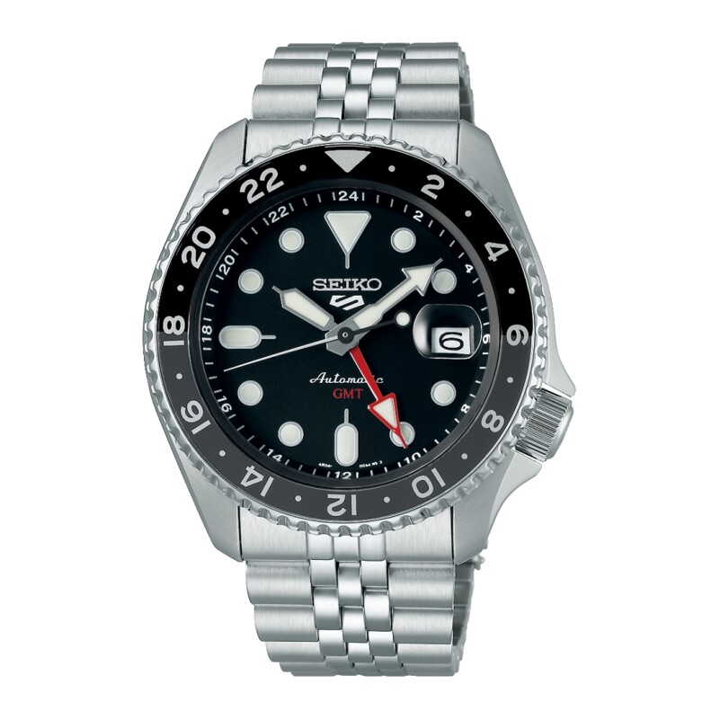 Reloj Seiko 5 Sports SSK001K1 automático GMT para hombre con correa de acero Reloj Seiko 5 Sports Ssk001k1 Automático Gmt Para Hombre Con Correa De Acero