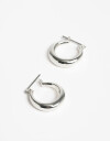 Aros Argollas Metal Argollas Metal Plateadas - Plateado