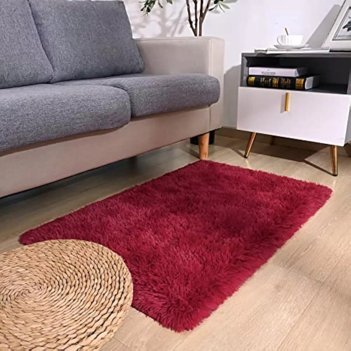 ALFOMBRA SHAGGY 1 X 1.4 MT - POLIESTER VARIOS COLORES 