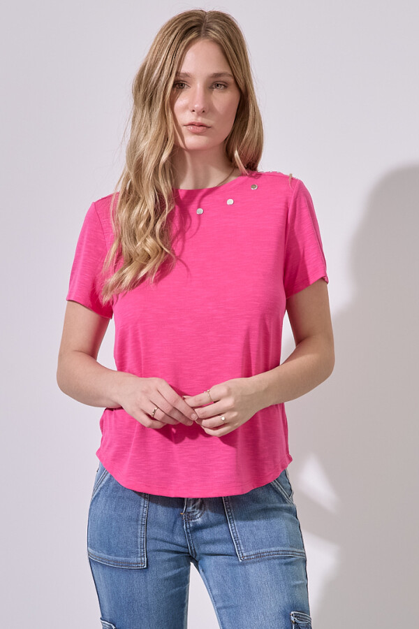 Remera Tachas FUCSIA