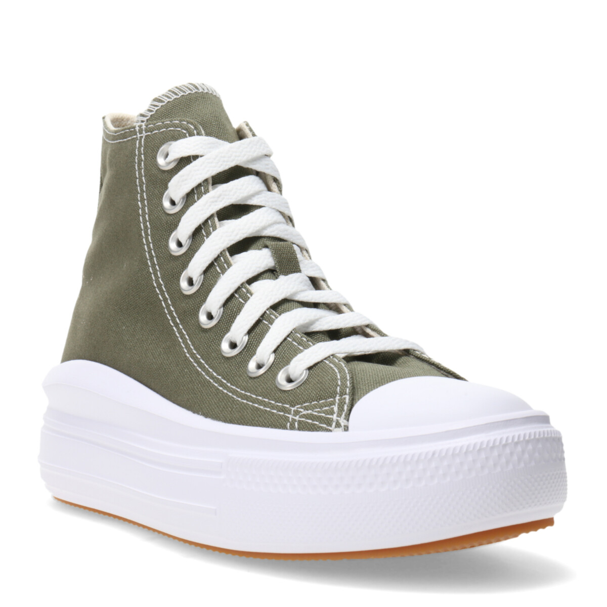 Championes de Mujer Converse Chuck Taylor All Star Move Seasonal - Verde Oliva - Blanco - Negro 