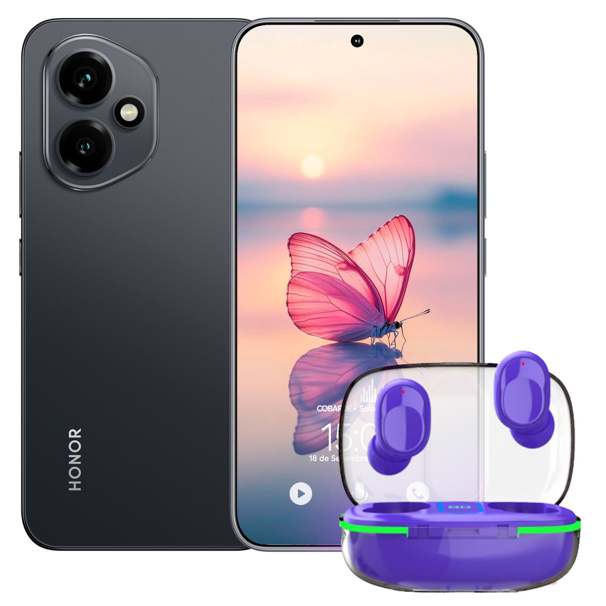 Honor 400 24gb(12+12) De Ram 256gb 5g + Regalo - NEGRO 