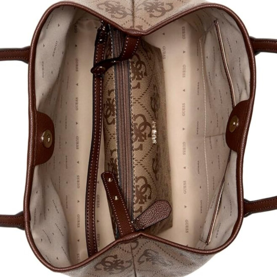 Cartera Guess Victtoria Latte Logo/Marron 0