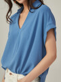 Blusa Hercego Azul Piedra