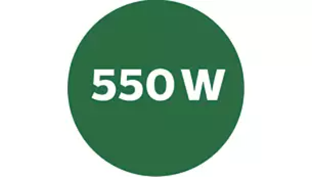 550 vatios: Rendimiento superior con ahorro de energía