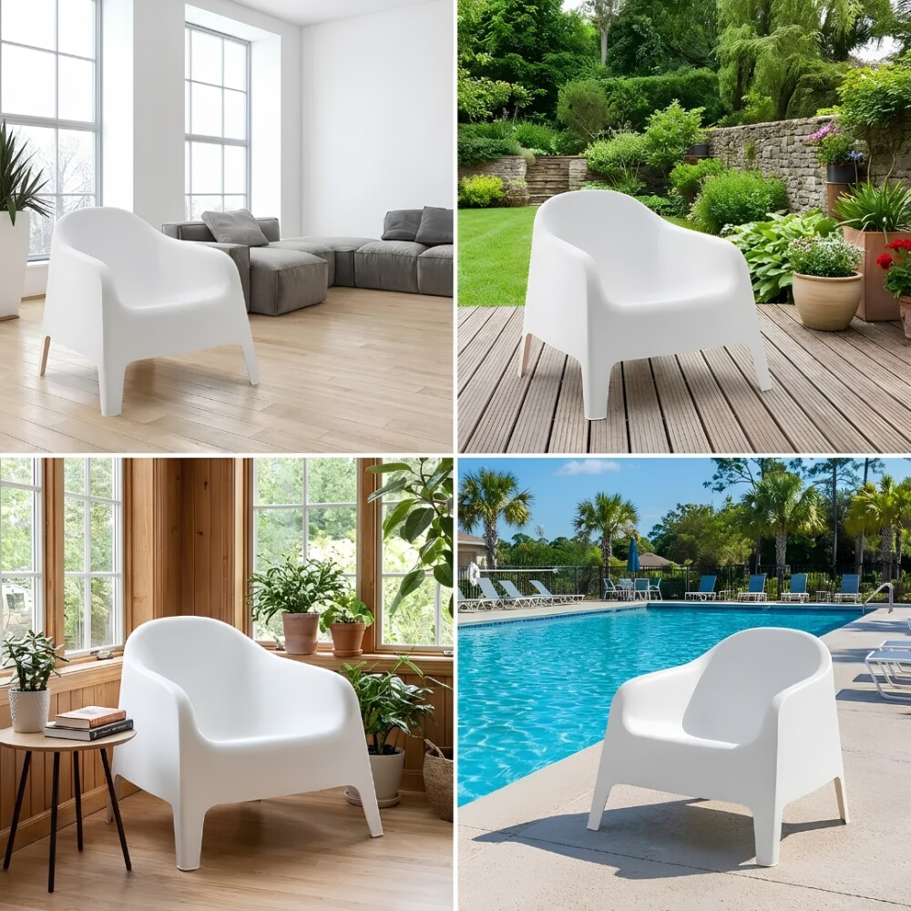 Sillón De Jardín - Skarpo Blanco