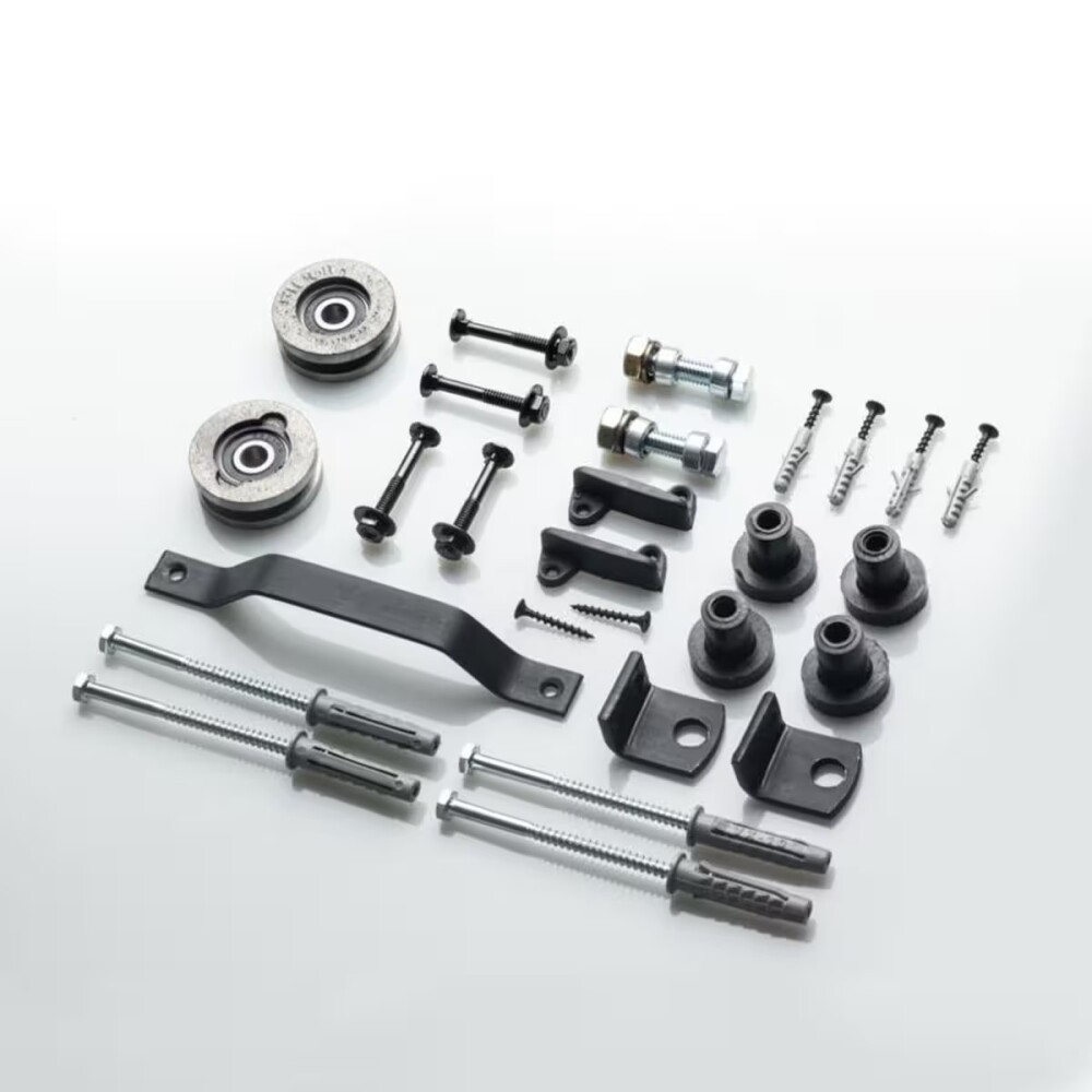 Kit puerta de granero con riel de 3 metros Kit Puerta De Granero Con Riel De 3 Metros