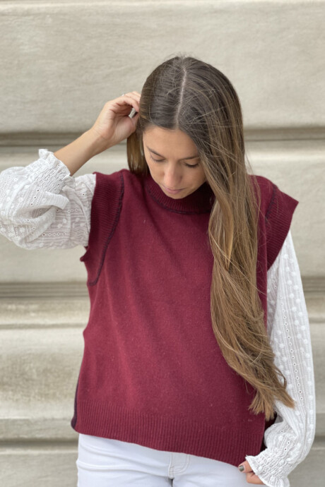 Chaleco belen Bordeaux