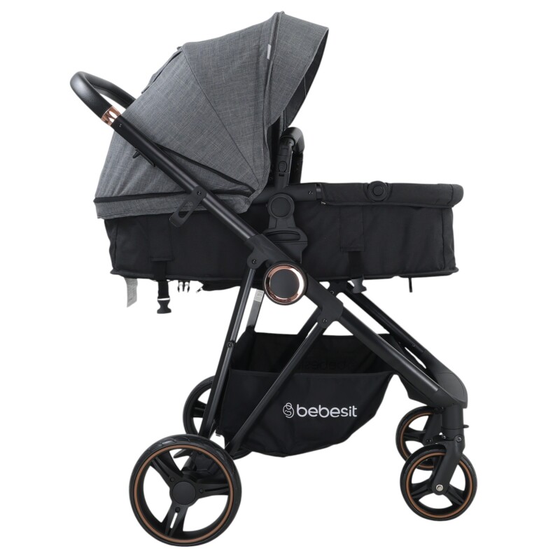 Cosmos Travel System Deluxe Isize + Base Isofix Bebesit Gris Cosmos Travel System Deluxe Isize + Base Isofix Bebesit Gris