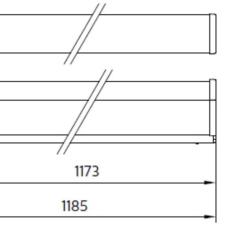 "ARTEFACTO LINEAL ""BATTEN"" LED 13W 6500K L1200MM" "ARTEFACTO LINEAL ""BATTEN"" LED 13W 6500K L1200MM"