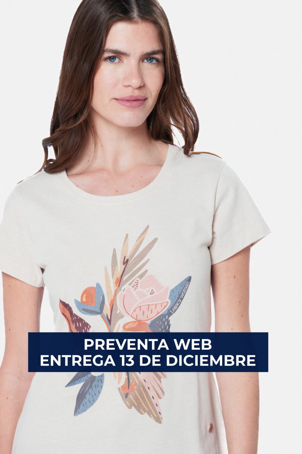 REMERA ESTAMPADA Beige