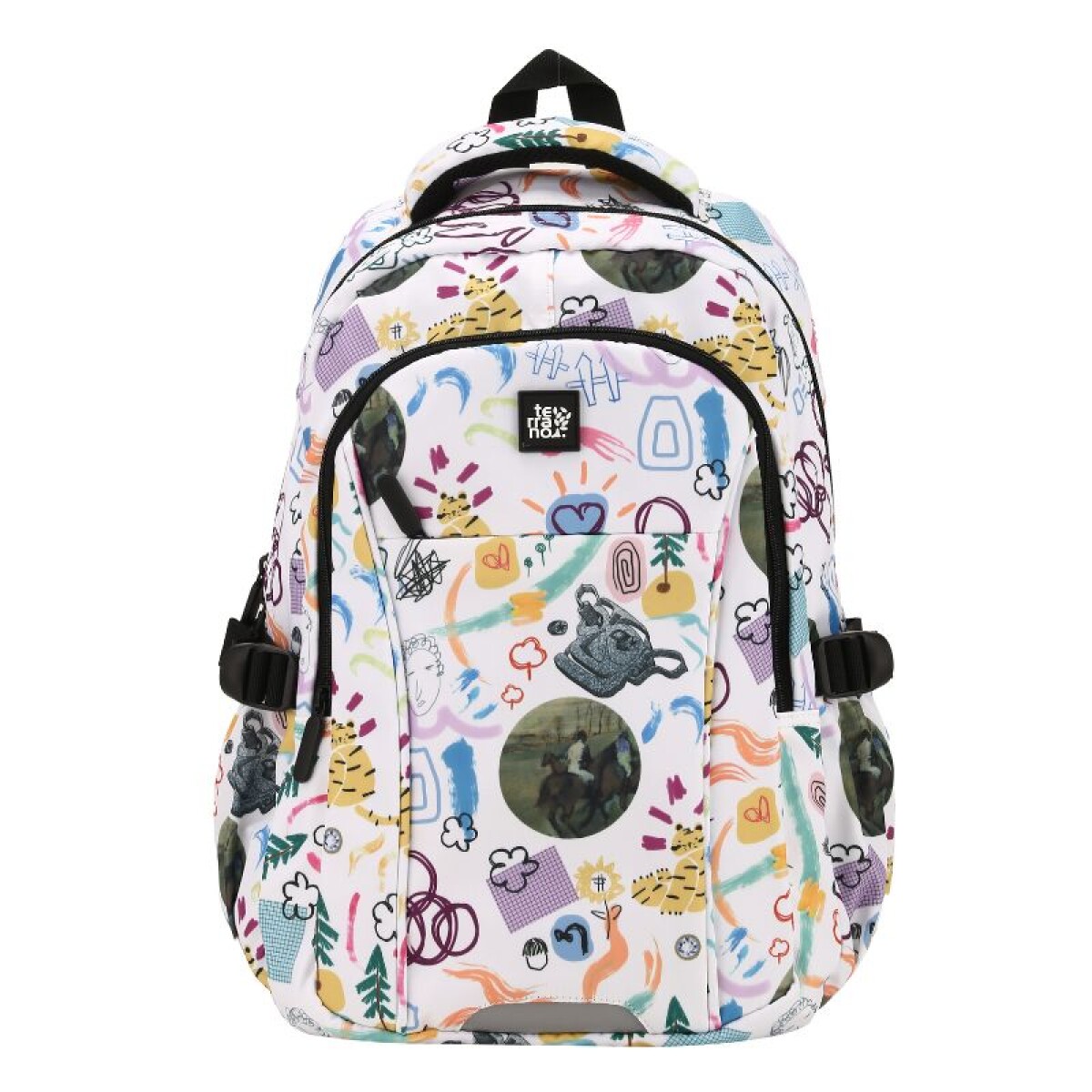 Mochila Estampada Premium - Garabatos 