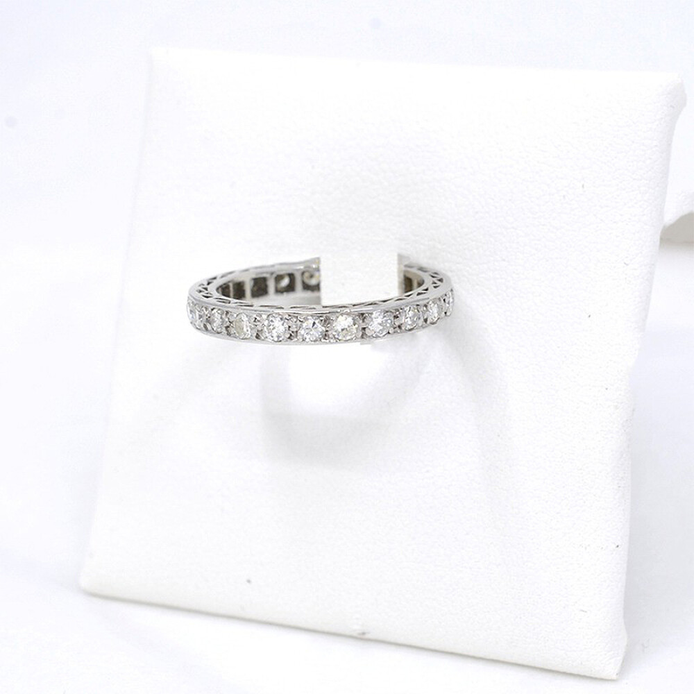 Anillo Sin Fin Antiguo En Oro 18K Y Brillantes Anillo Sin Fin Antiguo En Oro 18K Y Brillantes