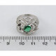 Anillo latino brillantes y esmeralda Anillo latino brillantes y esmeralda