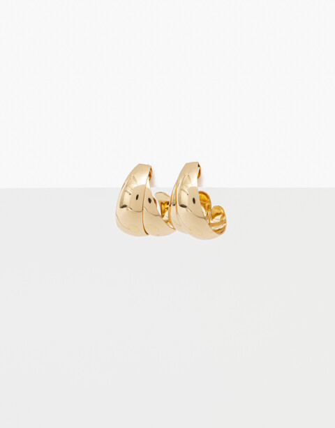 Aros Argollas Metal Aros Multiargollas Chunky - Dorado
