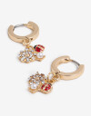 Aros Argollas Color Aros Argollas Lady Bug - Dorado