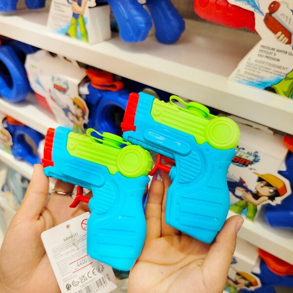 Mini pistola de agua celeste