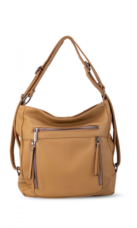 CARTERA MOCHILA CALENDULA ALMENDRA