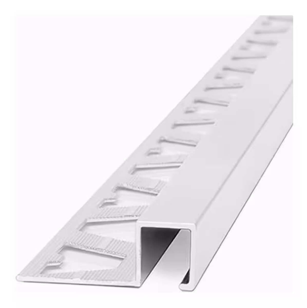 Aluminio Guardacanto Quadra 10x10mm X 2,5m Cromo Mate 