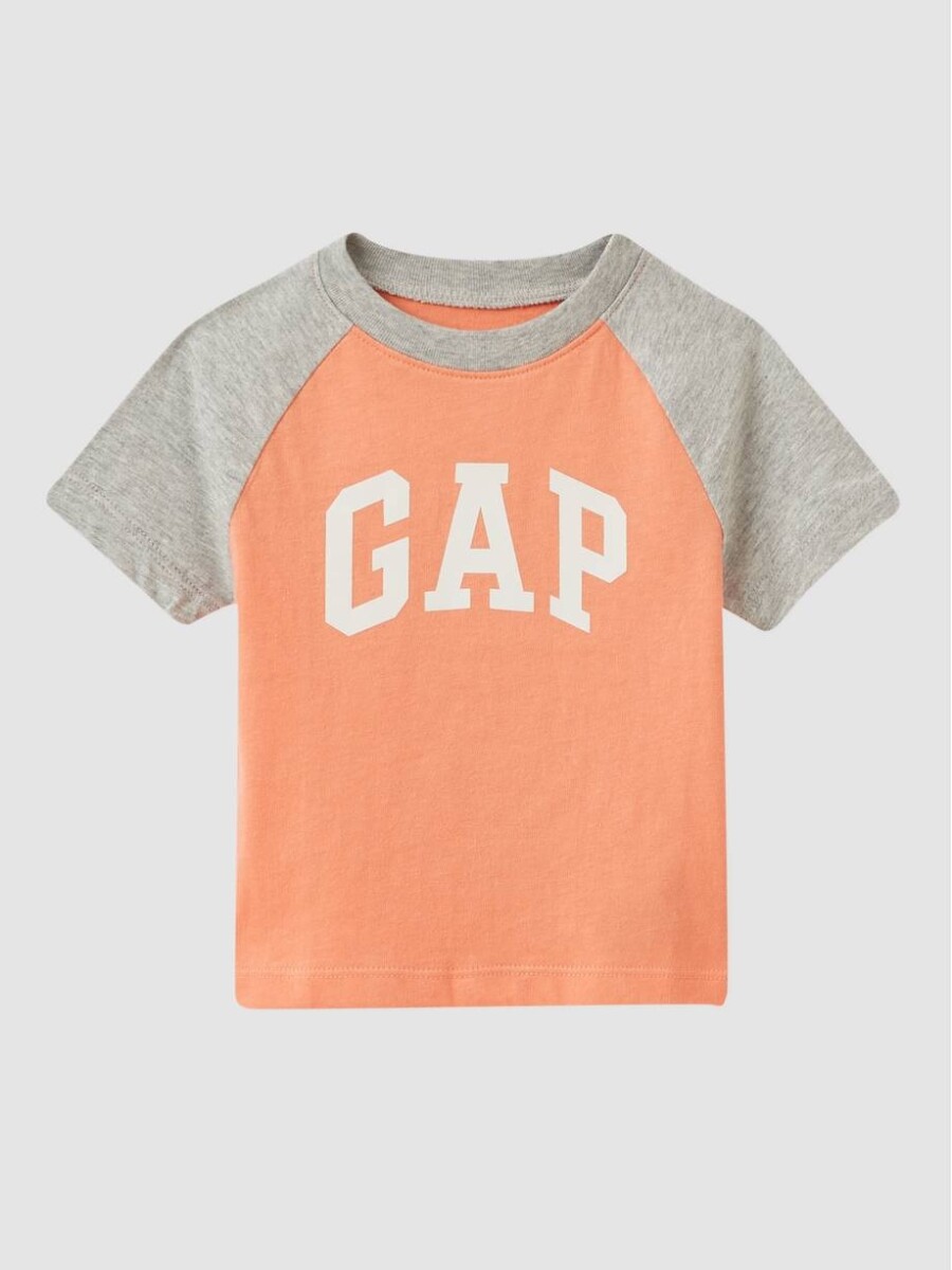 Remera Logo Gap Manga Corta Toddler Niño - Paradise Peach 