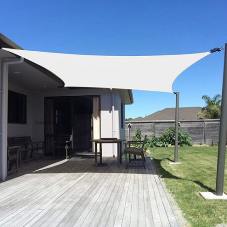 Toldo vela 3x3 metros sombra color CREMA Toldo vela 3x3 metros sombra color CREMA