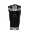 Vaso de Cerveza Stanley con Tapa y destapador 473 ml Negro