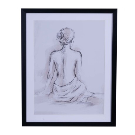 CUADRO 40X50CM PAPEL BLANCO MUSE II