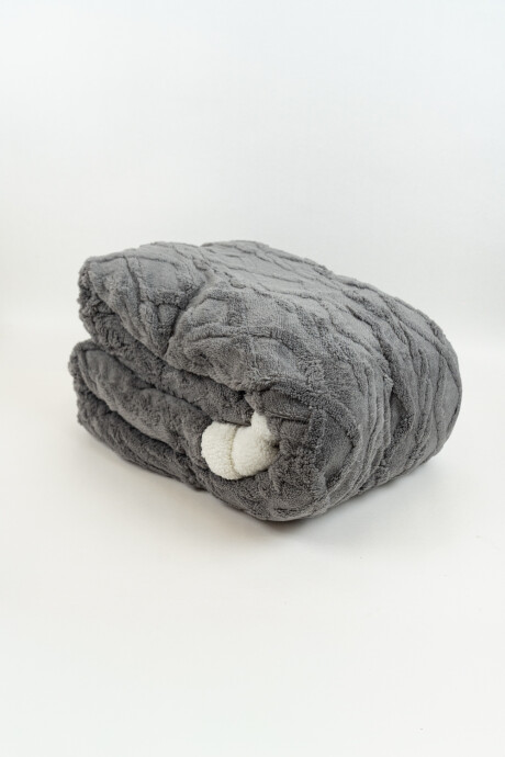 Manta Stace 1 1/2 Plaza - 420g Gris