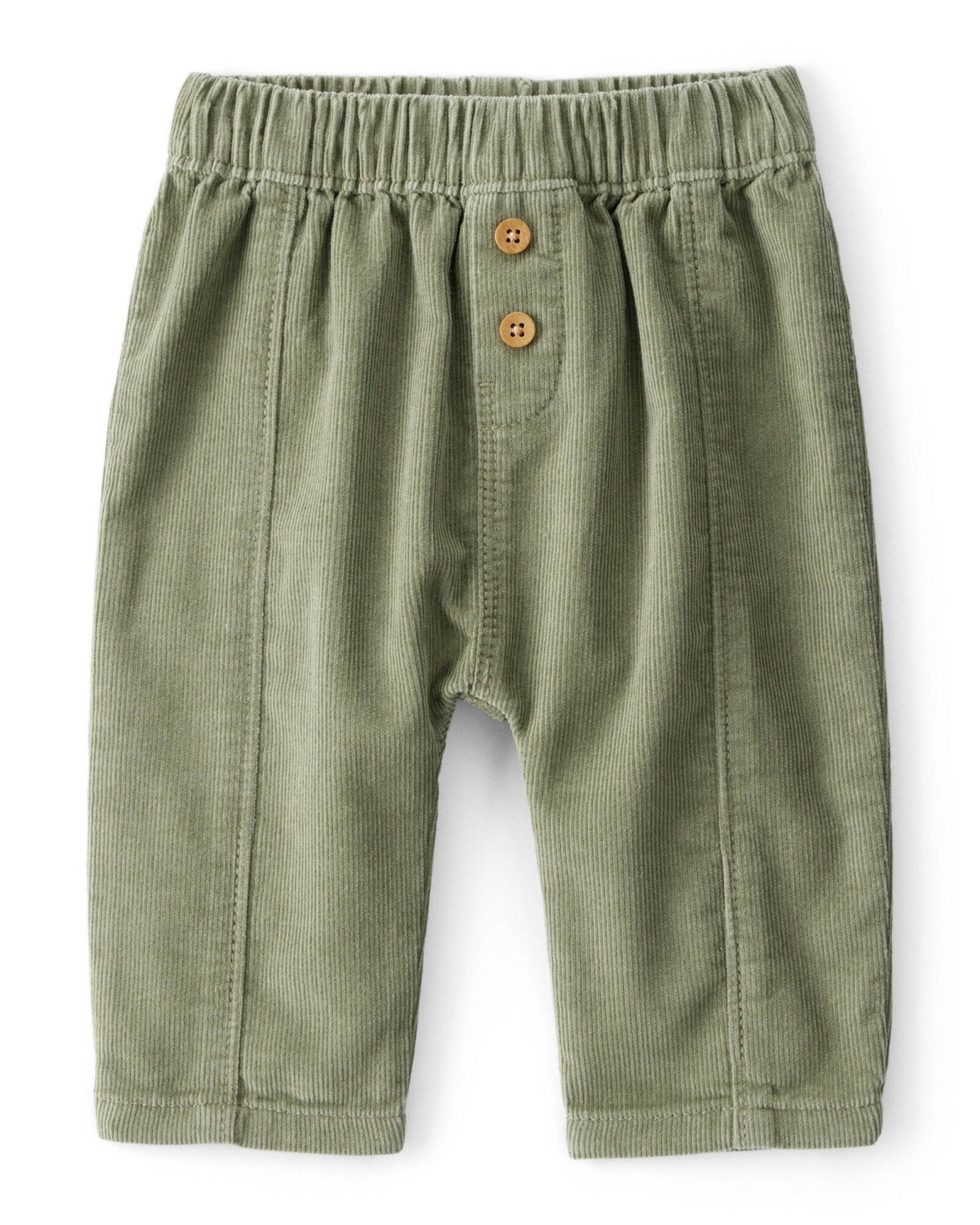 Pantalón de pana, verde Sin color