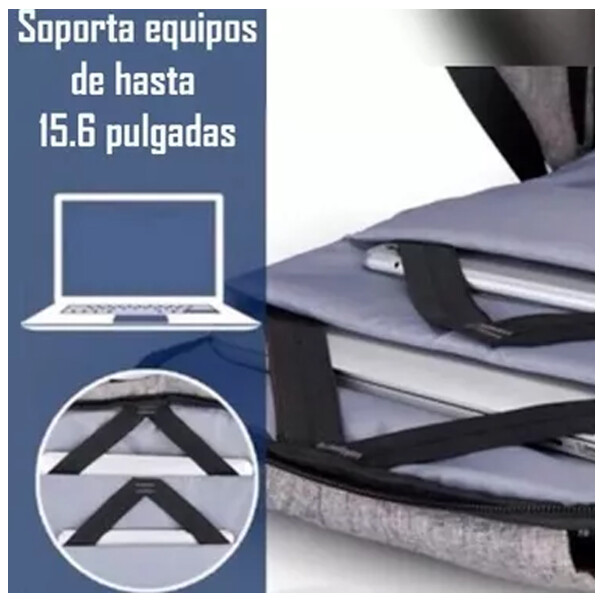 Mochila Anti Robo Hx-6811 GRIS