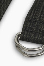 D-Ring Woven Belt Gris