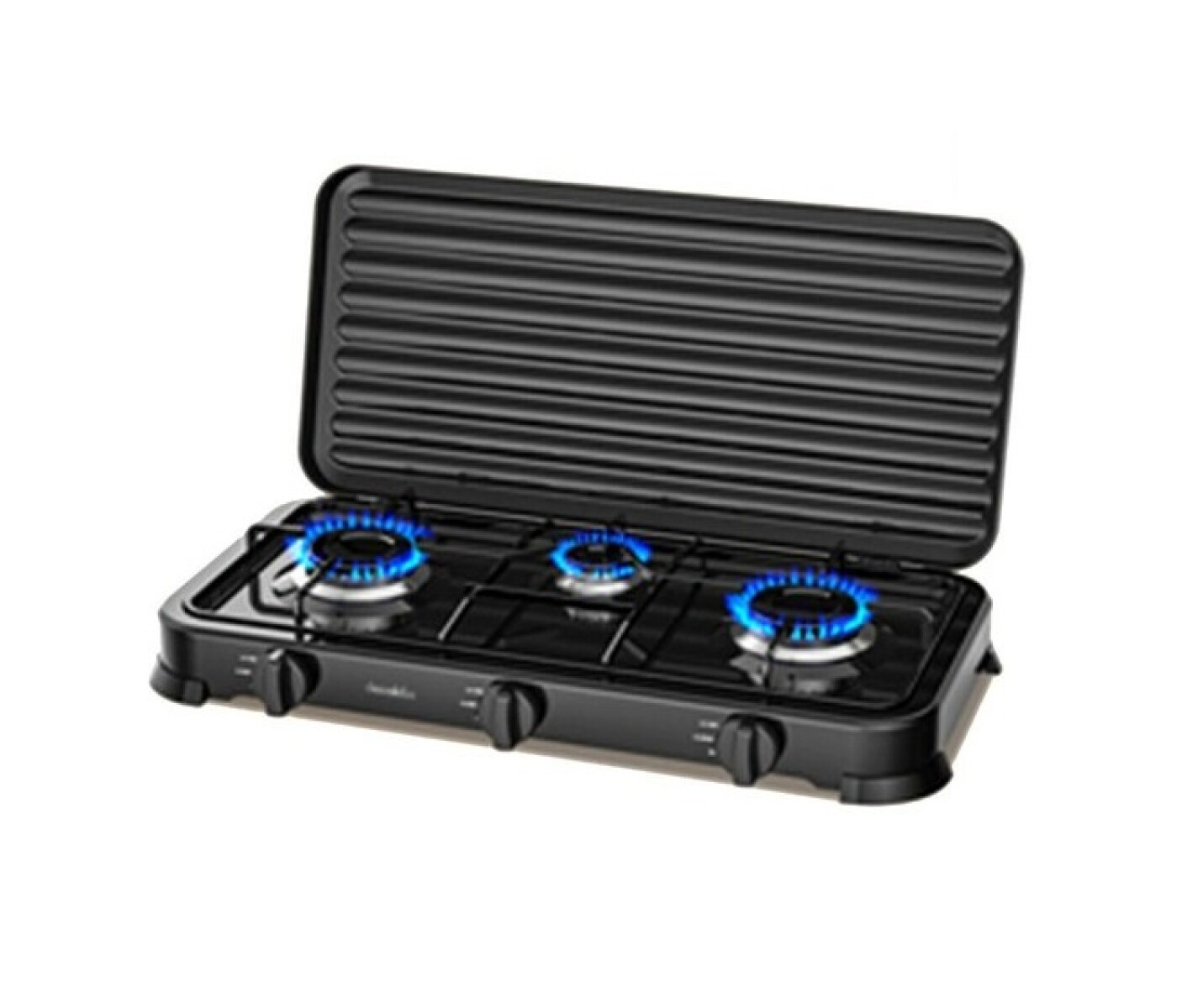 ANAFE COCINILLA COCINA A GAS DECAKILA TRES HORNALLAS CON TAPA 