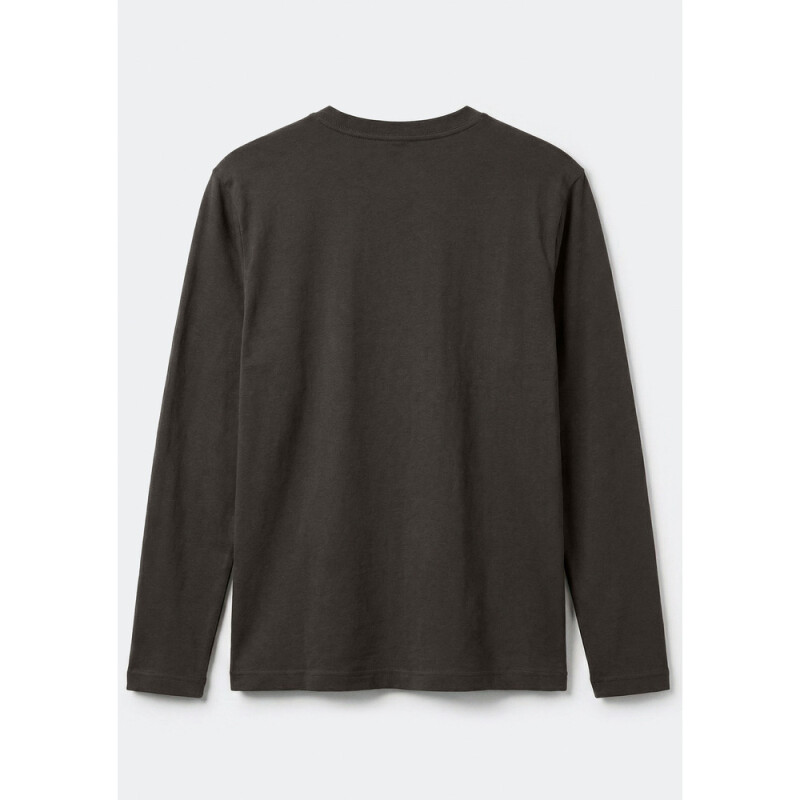 CAMISETA ML MASC CINZA ESCURO