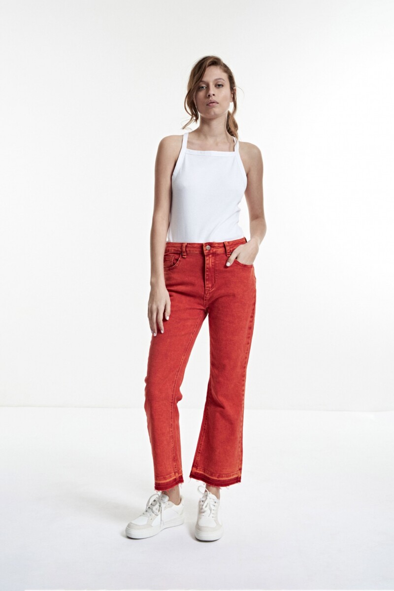 Jean cropped Turner lacre