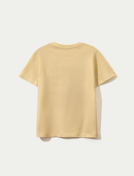CAMISETA INFANTIL CON ESTAMPA AMARILLO