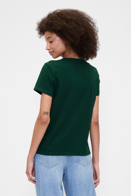 Remera Gràfico Manga Corta Mujer Evergreen Glamour