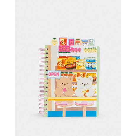 Cuaderno Anillado Con Señaladores Combinacion Multicolor