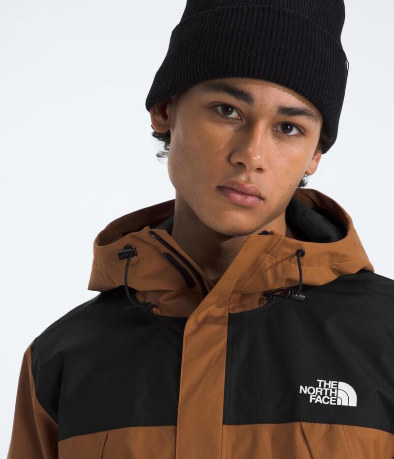 Campera Impermeable Antora hombre Burnt Umber/tnf Black