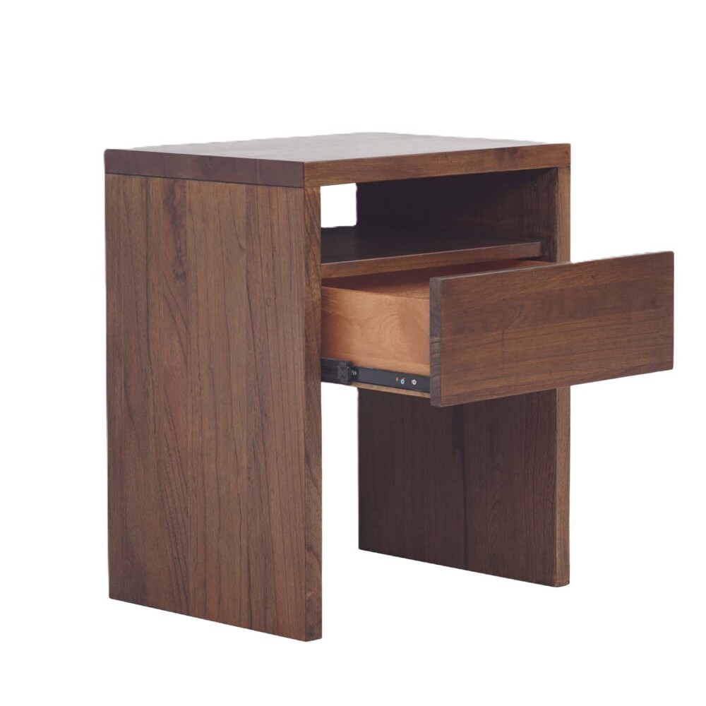MESA DE LUZ MADERA MARRON HATTA
