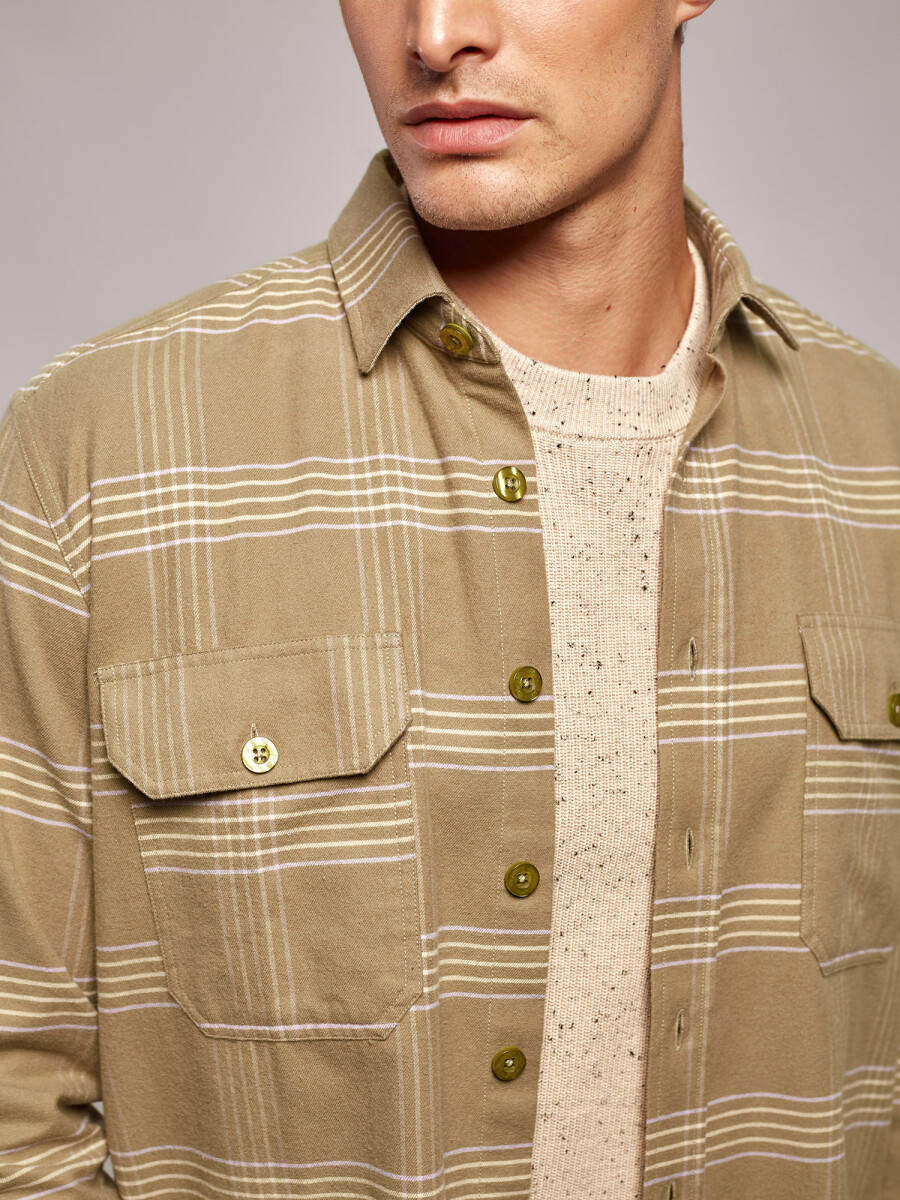 Sobrecamisa cuadros - verde 