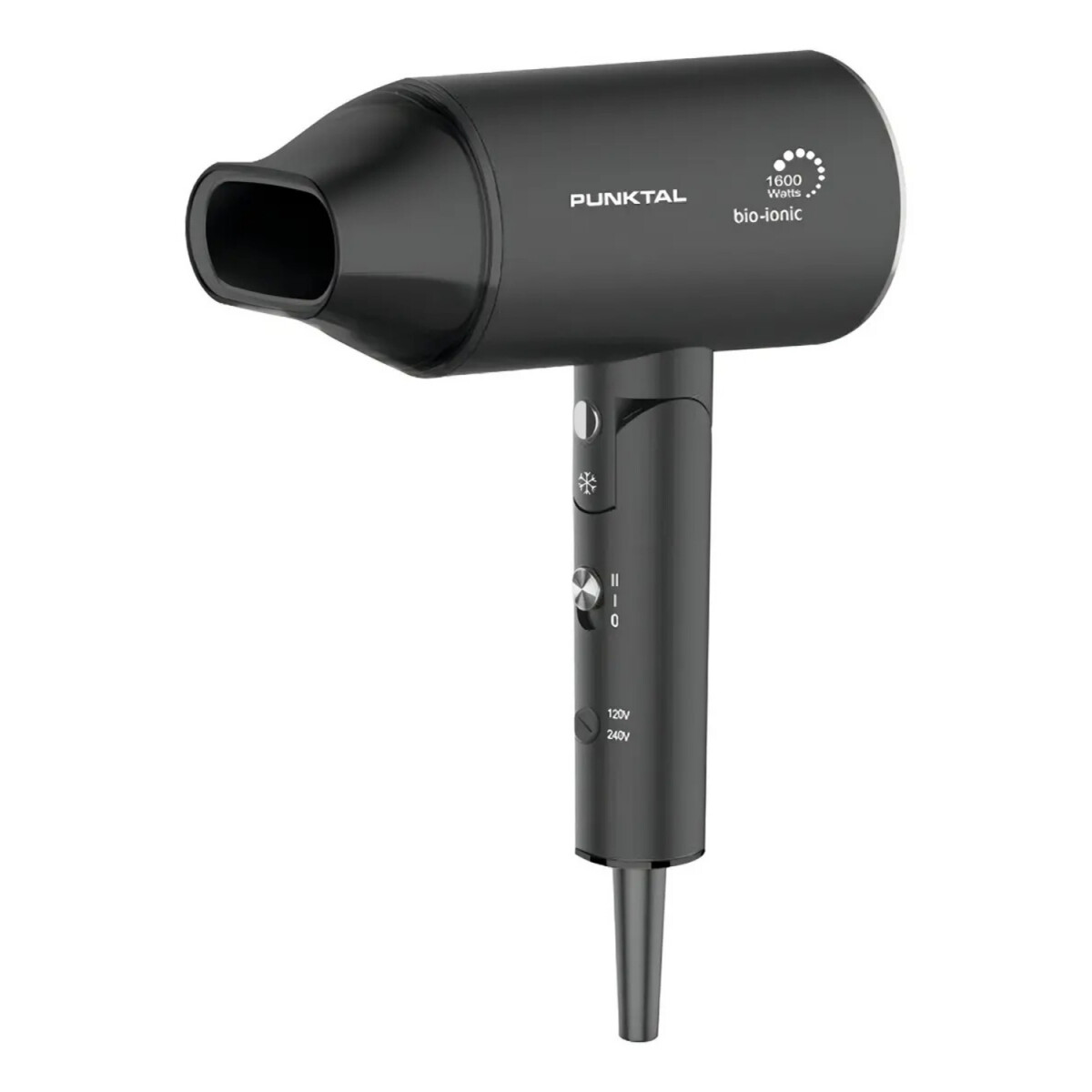 Secador De Pelo Iónico Punktal Plegable Y compacto 1.600 W 