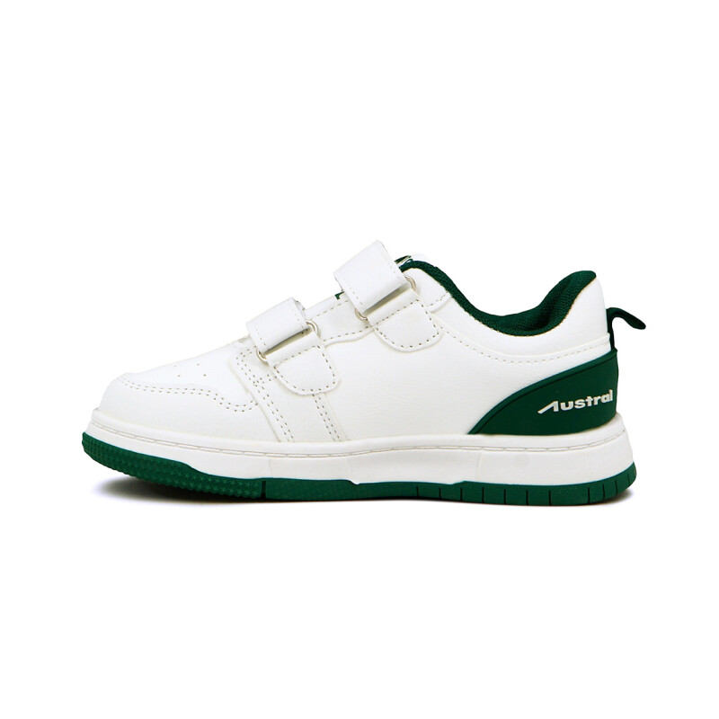 Austral Calzado Deportivo Jumper A Niño/a Con Velcro Blanco-verde
