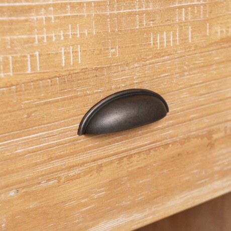 MESA DE LUZ 1 CUERPO MADERA NATURAL-BEIGE MONTAUK