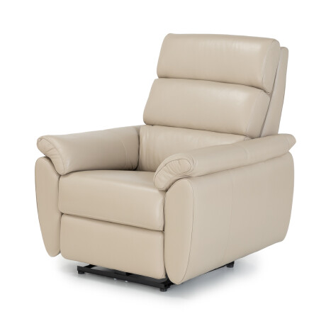 Butaca Latifa (Reclinable eléctrica) - Cuero Básico 519 (Beige)