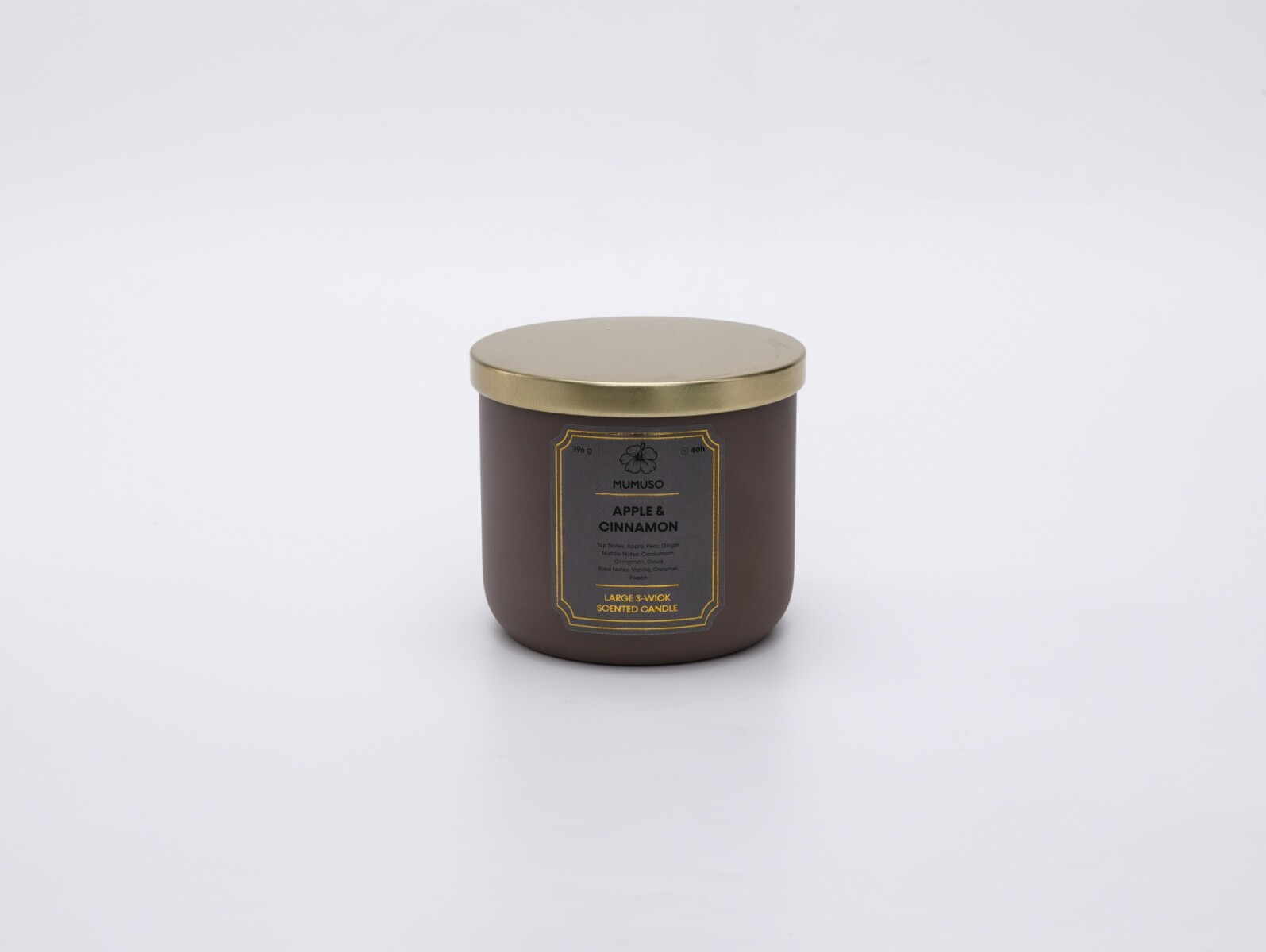 VELA PERFUMADA GRANDE DE 3 MECHAS (MANZANA Y CANELA/396 G) 