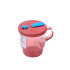 Taza vaso de vidrio con tapa 400 ml Taza Vaso De Vidrio Con Tapa 400 Ml