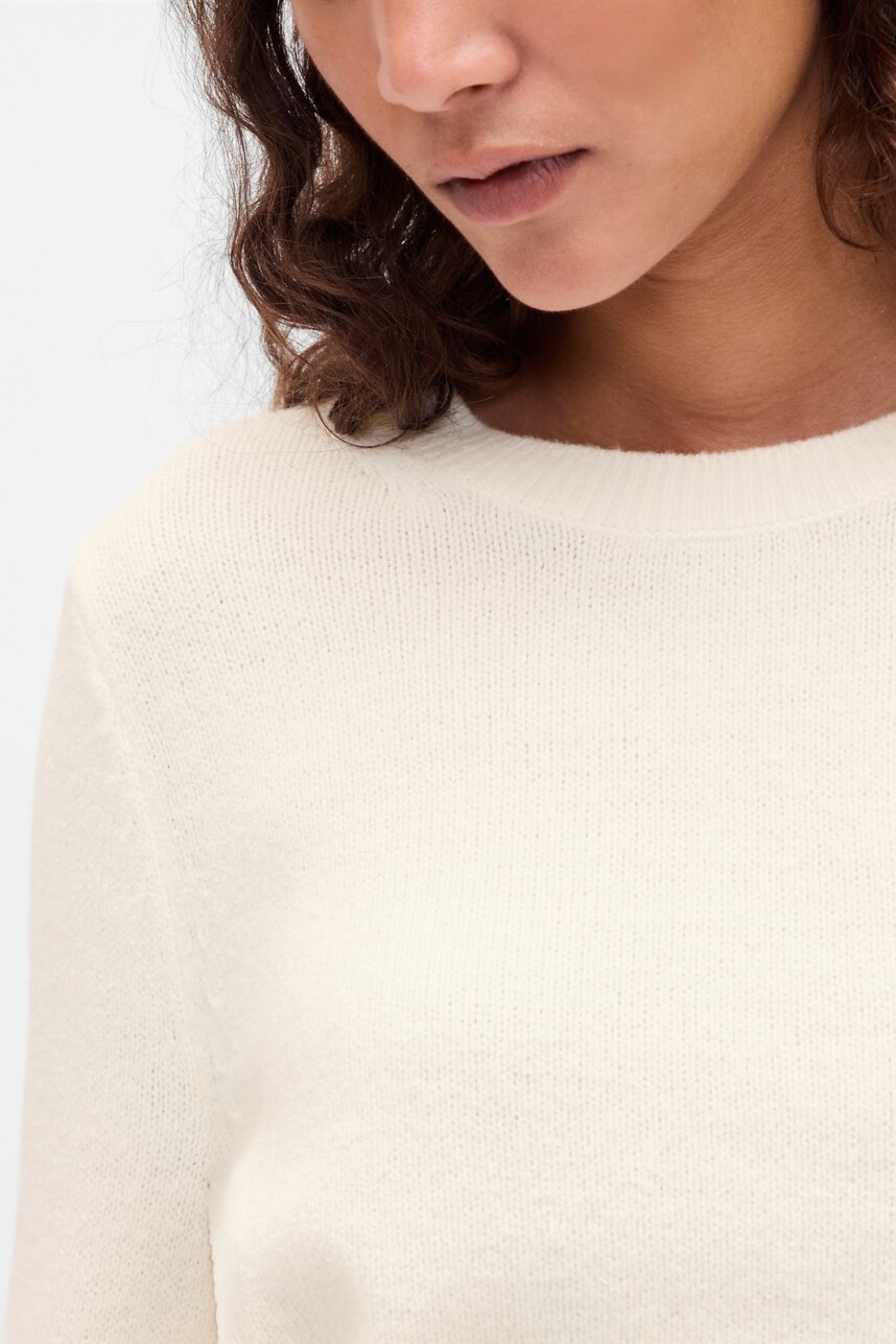 Buzo Cashsoft Mujer Ivory Frost